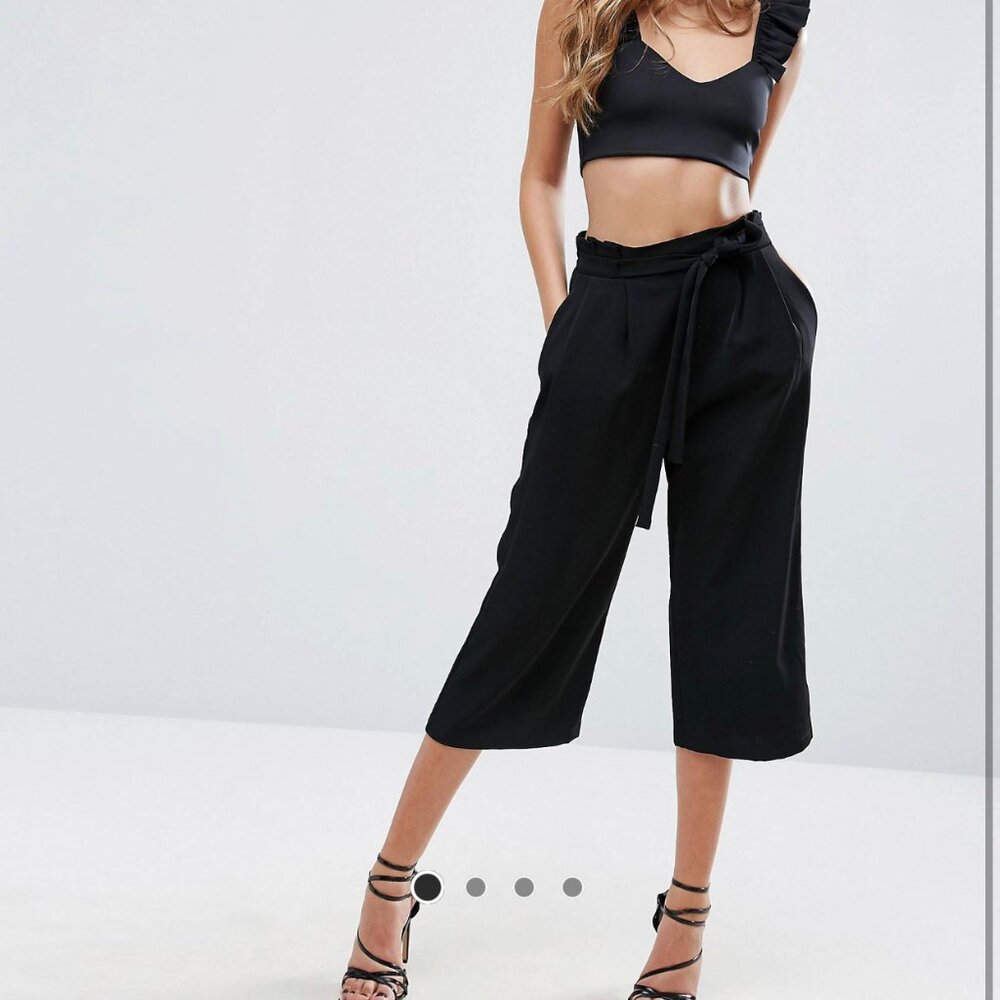 Missguided Tie Waist Culottes